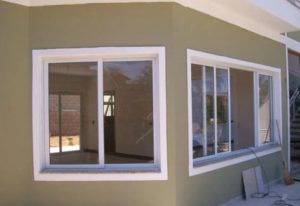 Противопожарное алюминиевое окно белого цвета / серия FRM1166